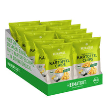 Lade das Bild in den Galerie-Viewer, BIO Kartoffelchips Sour Cream Style - Heimatgut® 100% Natürliche Snacks – Bio, Vegan, Frei von Zusatzstoffen

