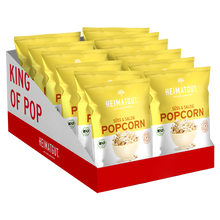 Lade das Bild in den Galerie-Viewer, BIO Popcorn Süß &amp; Salzig Maxi - Heimatgut® 100% Natürliche Snacks – Bio, Vegan, Frei von Zusatzstoffen
