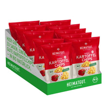 Lade das Bild in den Galerie-Viewer, BIO Kartoffelchips Paprika - Heimatgut® 100% Natürliche Snacks – Bio, Vegan, Frei von Zusatzstoffen
