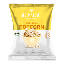 Lade das Bild in den Galerie-Viewer, BIO Popcorn Süß &amp; Salzig - Heimatgut® 100% Natürliche Snacks – Bio, Vegan, Frei von Zusatzstoffen
