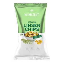 Lade das Bild in den Galerie-Viewer, BIO Linsen Chips Rosmarin - Heimatgut® 100% Natürliche Snacks – Bio, Vegan, Frei von Zusatzstoffen
